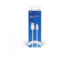 USB Kabelis - SAVIO CL-167 3m USB 2.0 USB A - Micro USB Baltas