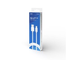 USB Kabelis - SAVIO CL-167 3m USB 2.0 USB A - Micro USB Baltas
