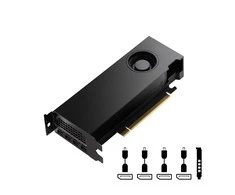 PNY PCI-Express x16 Gen 4.0, dvigubas lizdas, 20 GB GDDR6 160 bitų, HDCP 2.2, HEVC ir HDMI 2.0 palaikymas su opt. Adapteris, 4x Mini DP 1.4a, 1x LP laikiklis, OEM versija