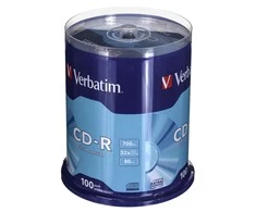 Kompaktinis diskas Verbatim CD-R 52x 700MB Extra protection 100 vnt.