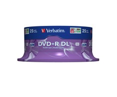 Verbatim DVD+R Double Layer 8x Matt Sidabrinis 25pk Spindle 8,5 GB DVD+R DL 25 vnt