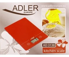 Adler | Virtuvinės svarstyklės | Adler AD 3138 | Maksimalus svoris (talpa) 5kg | Graduacija 1 g | Ekrano tipo LCD | Juodas