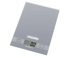 Virtuvinės svarstyklės Mesko | Virtuvės svarstyklės | MS 3145 | Maksimalus svoris (talpa) 5kg | Graduacija 1 g | Ekrano tipo LCD | Sidabrinis