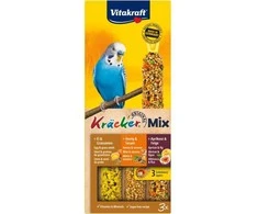 VITAKRAFT Kräcker Mix Kiaušinis, abrikosas, medus - skanėstai banguotoms papūgoms - 3 vnt.