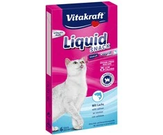 Vitakraft Chovex Sro VITAKRAFT Liquid Snack 6x15 g, kačių pašaro papildas - skanėstai su lašiša ir Omega 3
