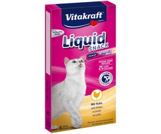 Vitakraft Chovex Sro VITAKRAFT Liquid Snack 6x15 g, kačių pašaro papildas - skanėstai su vištiena ir taurinu