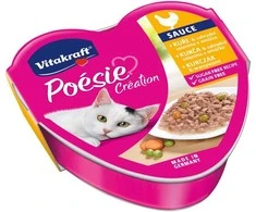 Vitakraft Chovex Sro VITAKRAFT POESIE CREATION, kačių konservuotas pašaras su vištiena ir daržovėmis, 85g