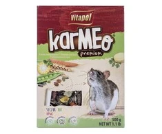 Gyvūnų Maistas - VITAPOL Karmeo Premium Žiurkėnų Maistas 500g Grūdų ir Žirnių Skonio