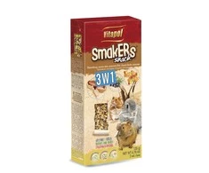 Vitapol Smakers 3x1 skanėstas triušiams ir graužikams su riešutais, daržovėmis ir popkornu 135g (3 vnt)