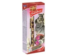 None Vitapol Smakers su kokosais ir rožių žiedlapiais skanėstas šinšiloms 90g (2 vnt)