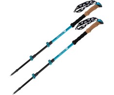 Žygio lazdelės Volven Adventure Carbon, mėlyna