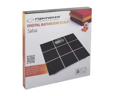 Svarstyklės Weighing scale bathroom Esperanza Salsa EBS004 (juodos spalvos)
