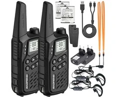 Walkie-Talkie Baofeng BF-T25E Juodas, 2 pieces