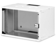 Digitus Spinta jungiama ir tinkle pakabinamas 19" 7U, SOHO PRO 370 x 540 x 400 mm, keliamoji galia 60kg, stiklinės durys, išlankstytas Pilkas