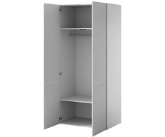 Cama Meble Spinta - Pafos 2D 90x55,5x198,5 Balta Matinė