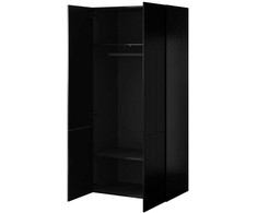 Cama Meble Spinta - Pafos 2D 90x55,5x198,5, Juoda matinė