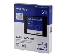 WD Mėlyna SA510 SSD 2TB SATA III 6Gb/s korpusas 2.5" 7mm vidinė po vieną pakuotę, maitinamas „SANDISK“