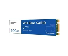 WD Mėlyna SA510 SSD 500GB M.2 2280 SATA III 6Gb/s vidinis, vienos pakuotės, maitinamas „SANDISK“