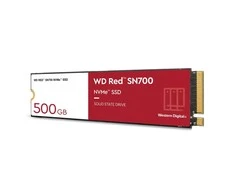 WD Raudona SSD SN700 NVMe 500GB M.2 2280 PCIe Gen3 8Gb/s vidinis diskas NAS įrenginiams, maitinamas „SANDISK“