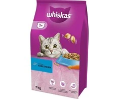 Kačių Maistas - Whiskas Su Tunų 7 Kg Sausas