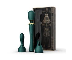 ZALO Kyro Turquoise Žalias Wand - Direct Power 2.0, 2 Attachments, USB