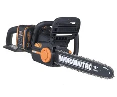 Grandininis pjūklas Worx WG385E; 2x20 V; 2x4,0 Ah; 40 cm juosta