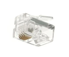 RJ11 telefono kištukas 6P4C (100 vnt. pakuotė) ALANTEC