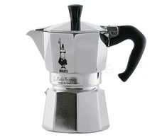 Bialetti Moka Express Moka kavinukas Aliuminio, Juodas