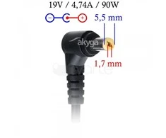 Nešiojamojo kompiuterio adapteris AKYGA skirtas AK-ND-12 ACER 19V/4.74A 90W 5.5x1.7