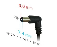 AKYGA AK-ND-04 nešiojamojo kompiuterio maitinimo adapteris AK-ND-04 19V/4.74A 90W 7.4x5.0 mm + kaištis HP