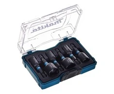 Makita IMPACT Juodas komplektas 6vnt. 1/4"(6, 7, 8, 9, 10, 12 ja 13 mm) E-15768