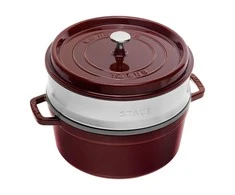 STAUB LA COCOTTE Ketaus puodas apvalus su su intarpu 5,2 ltr, grenadinas