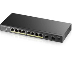 Zyxel GS1100-10HP v2 nevaldomas gigabito eternetas (10/100/1000) su maitinimu per eternetą (PoE), juodas