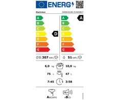 Skalbimo mašina Juodos spalvos skalbyklė su džiovinimu Electrolux EW8W261BG