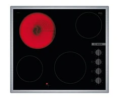 Bosch PKE645CA2E Serija 2, Elektrinė kaitlentė, 60 cm, kaitlentė su plieniniu rėmu