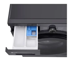 LG Skalbimo mašina | F4X1009NMB | Energy efficiency class A | Front loading | Skalbimo talpa 9kg | 1400 RPM | Gylis 55 cm | Plotis 60 cm | Ekranas | LED | Steam function | Direct drive | Wi-Fi | Graphite Juodas