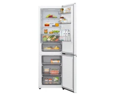 LG Šaldytuvas | GBBSJ10ESW | Energy efficiency class E | Free standing | Combi | Height 186 cm | Šaldytuvas net capacity 220 L | Šaldiklis net capacity 113 L | Ekranas | 35 dB | Baltas