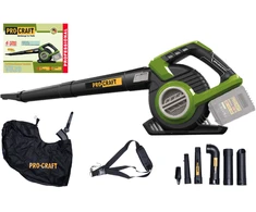 Akumuliatorinis lapų pūstuvas ProCraft VB20, 2x20 V, (be akum. ir krov.)