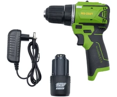 Akumuliatorinis suktuvas - gręžtuvas ProCraft PA12BL, 12 V, 2 Ah, 30 Nm