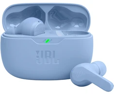 Ausinės JBL Vibe Beam, mėlynos spalvos