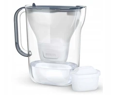 Vandens filtravimo ąsotis BRITA Style Essential 2.4L, pilkas su vandens filtrais MAXTRA PRO PURE PERFORMANCE, 4 vnt.
