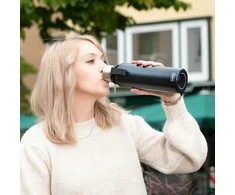 Lurch Ag Vokietija Nerūd. plieno termo butelis-gertuvė, 0.75l, rausvos sp.