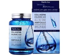 Veido serumas FarmStay Collagen&amp;Hyaluronic Acid All-In-One Ampoule 250 ml
