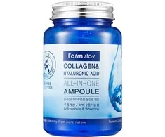 Veido serumas FarmStay Collagen&amp;Hyaluronic Acid All-In-One Ampoule 250 ml