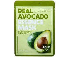 FARMSTAY REAL AVOCADO Essence Mask Maitinamoji lakštinė kaukė su avokado ekstraktu, 23 ml