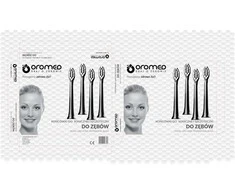 Oro-med Dantų šepetėlio Oromed ORO-SONIC PROFESSIONAL Antgaliai, juodas 4vnt