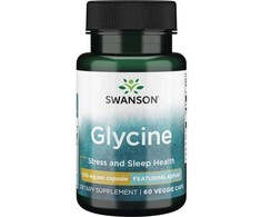 SWANSON GLICINAS 500 mg – 60 kapsulių