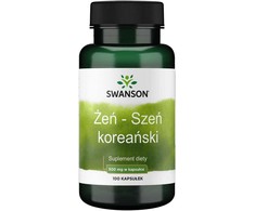 Korėjos ženšenis Korean Ginseng, Swanson, 500mg, 100 kapsulių
