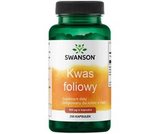 Swanson FOLIO RŪGŠTIS (FOLIATAI) 800 MCG – 250 kapsulių