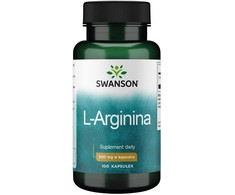 Maisto papildas L-Arginine, Swanson, 500mg, 100 kapsulių